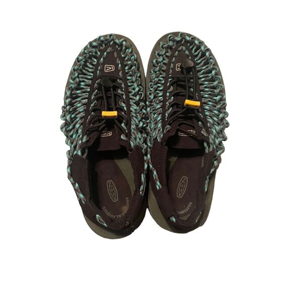 Keen Uneek Women's Blue & Black Woven Paracord Water Sandal Flat Size 6.5 - Picture 5 of 10